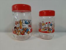 Disney Lot of 2 Glass Jars 660ml/1L