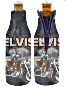 Elvis Presley Bottle Coolie Cooler Koozie Huggie Holder Insulator *NEW* - Picture 1 of 2