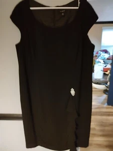 Ladies Dress Size 18W Black. Fully Lined Brand Le Bos - Picture 1 of 4
