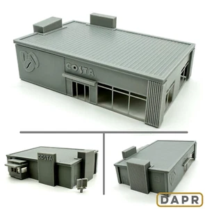 DAPR-OO Gauge Model Railway Scenery Kit-Drive-Thru Costa Coffee Shop Retail Unit - Picture 1 of 7