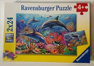 Ravensburger Puzzle Underwater Beauty 2x24 Ages 4+ Premium Puzzle Sealed - Picture 1 of 5