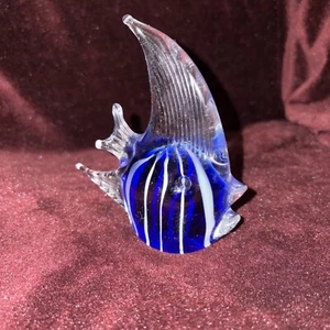 Blue glass fish figurine - Picture 1 of 6