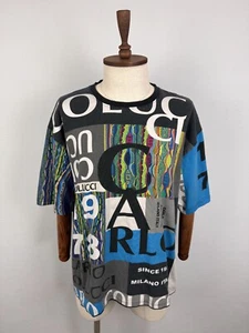 Camiseta Carlo Colucci Milano Multicolor Colorida Manga Corta Hip Hop Talla 2XL - Imagen 1 de 18