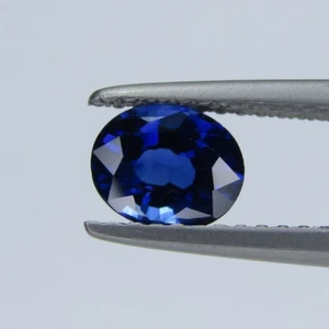 0.88 Cts Natural Royal Blue  sapphire  Loose Gemstone Oval Cut - Picture 1 of 2