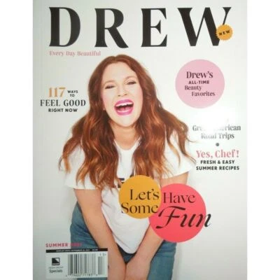 DREW BARRYMORE issue #1 117 WAYS TO FEEL GOOD road trips SUMMER RECIPES sold out - Image 1 of 4