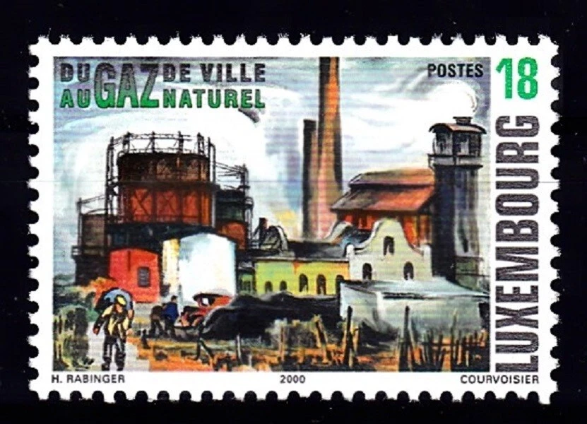 LUXEMBURGO #1034 MNH CENTENARIO ESCH-SUR-ALZETTE GAS FUNCIONA Foto 1 de 1
