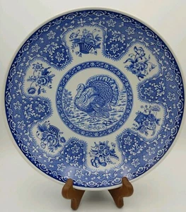 SPODE Festival Blue 10" Individual Pasta Bowl S3536 A5 England ~ Discontinued - Picture 1 of 7