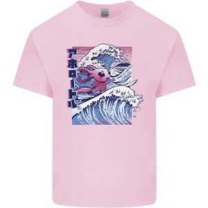 Surfing Axolotl Surfer Kids T-Shirt Boys Girls - Picture 1 of 68
