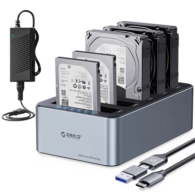 ORICO 5 Bay Clone HDD Docking Station SATA SSD/HDD Festplattengehäuse USB 3.2 - Bild 1 von 4
