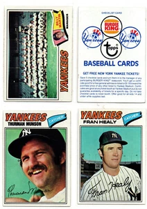 1977 Burger King New York Yankees set vintage odd oddball 24 cards Piniella SP - Picture 1 of 12