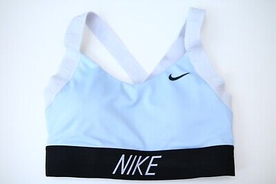Nike Dri-fit Light Blue Baby Blue Sports Bra Xs Removable Padding Sports Gym • 28.06€