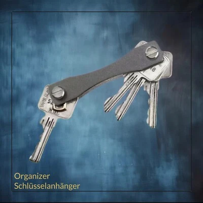 3PAGEN Schlüsselorganizer Schlüsselhalter Aluminium Key Organizer Clip Schlüsselbund
