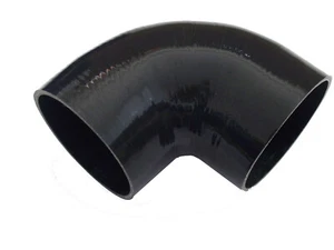 5' ID127mm 90 Degree Silicone Elbow Coupler Intercooler Pipe Turbo Hose BLACK - Bild 1 von 3