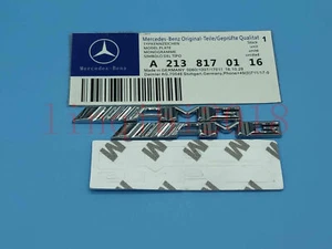 Trumpet Middle Console AMG Letters Emblem Badge Sticker for Mercedes Benz 2pcs - Foto 1 di 5