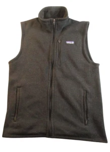Patagonia Better Sweater Fleece Vest Men's Black Medium  Zip Up Pockets Outdoors - Picture 1 of 15