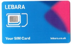 Carte SIM UK Lebara Mobile Carte Sans Engagement Sans Abonnement ACTIVE - FR - Photo 1/2