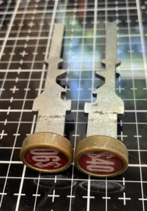 2 National Cash Register Key Arms And Red Buttons - Picture 1 of 4