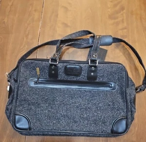 Pierre Cardin Tweed Collection Gray Travel Bag - Picture 1 of 15