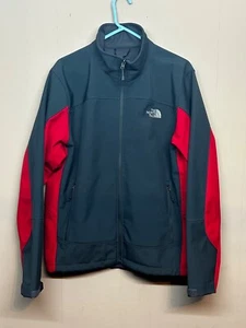 The North Face Two Tone Fleece Lined Mens Large Full Zip Jacket Zip Pockets - Picture 1 of 8