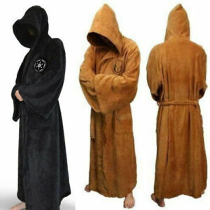 Hot Star War Bath Robe Jedi Sith hooded Bathrobe Cloak Soft fleece Pajamas Dress