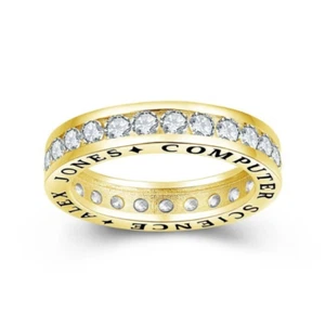 Men's Customize High School Class Ring Graduation For Fraternity Band 925 Silver - Picture 1 of 9