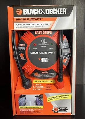 Black & Decker Simple Start BBC2CB Vehicle To Vehicle Battery Booster NEW/SEALED - Image 1 of 4