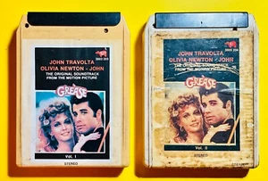 JOHN TRAVOLTA Olivia NEWTON JOHN Ost 2 MC STEREO 8 | GREASE VOL.1/2 | Italy 1978 - Foto 1 di 3