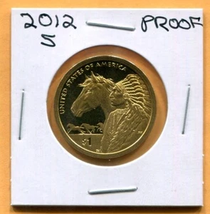 Gem 2012-S Proof Native American $ - 'TRADE ROUTES IN THE 17th CENTURY' Reverse - Picture 1 of 4