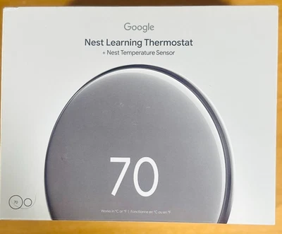 (NEW) SEALED Google Nest Learning Thermostat 4th Gen With Sensor – All Colors - Image 1 of 4