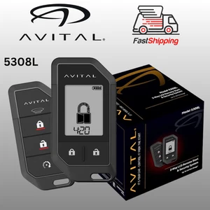 AVITAL 5308L / 2-WAY REMOTE START & SECURITY / CAR ALARM W/ REMOTE START **NEW** - Picture 1 of 7