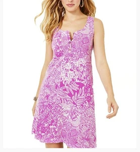 Lilly Pulitzer Lela Henley Damen Tank Kleid Wild Fushia Ärmellos Gr. S Neu ohne Etikett - Bild 1 von 8