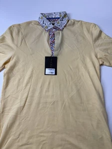 Maceoo Poloshirt Herren Größe S Gelb Kurzarm Neu mit Etikett - Bild 1 von 10