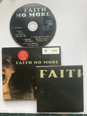Faith No More Evidence CD Single & Poster Hard Rock Ltd Edition Inc “Easy” Live - Image 1 of 4
