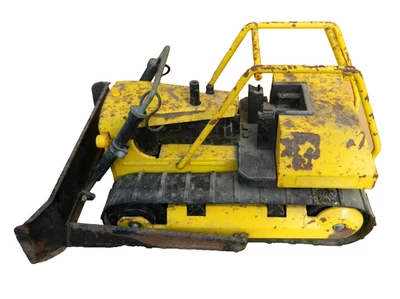 Bulldozer Mighty Tonka Dozer T-9 de acero prensado años 70 de colección? Pátina original tal cual Foto 1 de 4