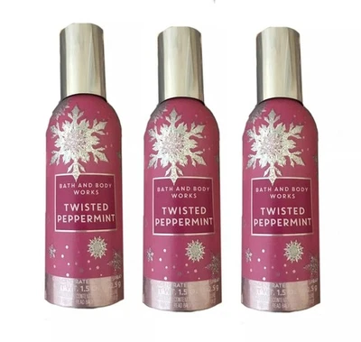 Bath Body Works 1.5 盎司扭曲薄荷 3 包浓缩房间喷雾白色 — 第 1/3 张图片