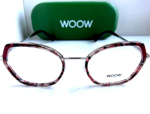 Marco de gafas geométrico rojo para mujer WOOW Paris Break Free 1 7081 49 mm Francia - Imagen 1 de 2