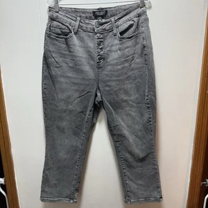 Judy Blue Jeans Women's Size 16 W Bootcut Mid Rise Gray Stretch - Picture 1 of 8