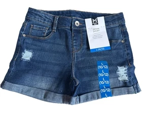 Member's Mark Girls Stretch Adjustable Waistband Denim Short Size L (10/12) NWT - Picture 1 of 5