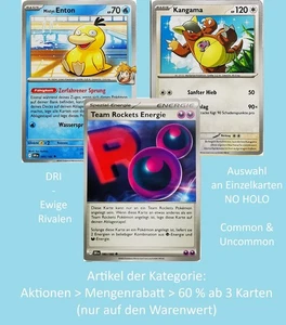 Pokémon Karten | Ewige Rivalen DRI | NO HOLO | Pokemon & Trainer | Auswahl DE - Bild 1 von 102