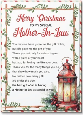 Рождественская открытка для свекрови, мамы Merry поздравление свекрови  - Изображение 1 из 4
