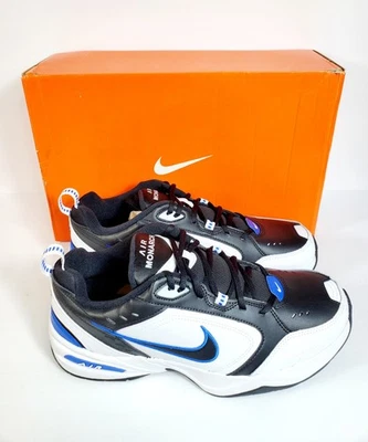 Nike Air Monarch IV 4E White Blue 416355-002 Men’s Size 11.5 Wide Workout Shoes - Image 1 of 4