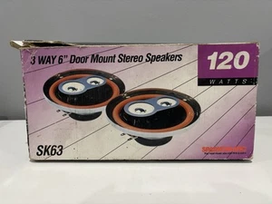 Altavoces de montaje en puerta NOS Sparkomatic 6" 3 vías modelo SK63 120 vatios - Imagen 1 de 6