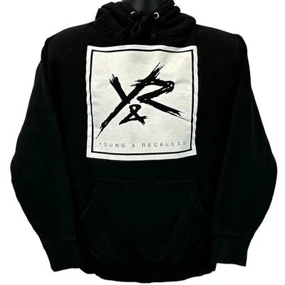 Young & Reckless YR Sudadera con Capucha Sudadera Streetwear Logo Negro S Pequeña Foto 1 de 4