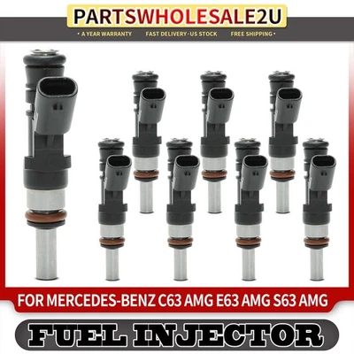 8x Inyector de combustible para Mercedes-Benz C63 AMG E63 AMG S63 AMG CLS63 AMG SL63 AMG Foto 1 de 4