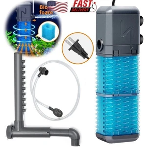 Aquarium Filter, 800L/H Internal Fish Tank Filters with Water Pump & Rainfall US - Picture 1 of 12