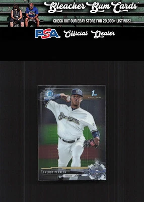 2017 Bowman BCP22 Freddy Peralta Chrome Prospects Mini - Image 1 of 2