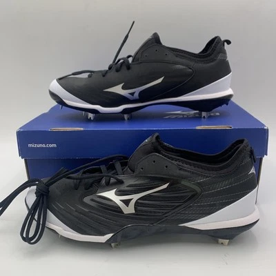Mizuno EPIQ Men's 12 Metal Baseball Cleat Black White - Image 1 of 4