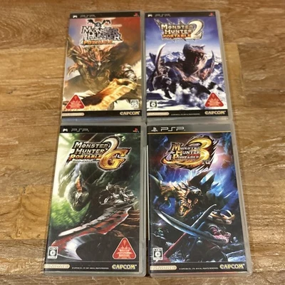 PSP Monster Hunter Portable 1st 2nd 2nd G 3rd Set Japan Playstation Portable - Image 1 of 4