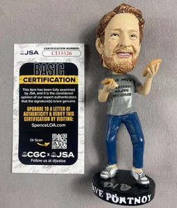 BARSTOOL SPORTS DAVE PORTNOY AUTOGRAPH BOBBLEHEAD ONE BITE PIZZA- JSA CI33526 - Picture 1 of 4