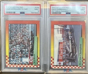 (2) 1989 Maxx Racing Dale Earnhardt #60 & #108 Car & Pit Crew Champions - Picture 1 of 14